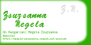 zsuzsanna megela business card